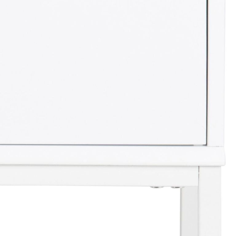 Mitra Bedside Table - 1 Drawer - White