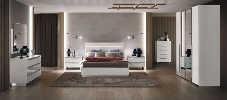 Kimera Bedside Cabinet - 2 Drawer - Maxi - White