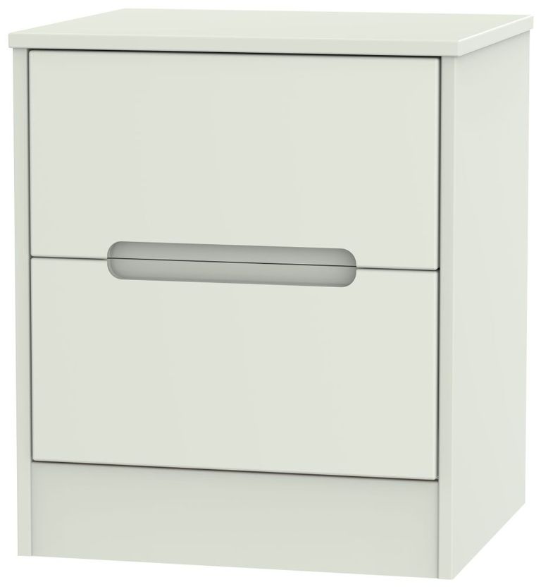 Monaco Cashmere 2 Drawer Bedside Cabinet