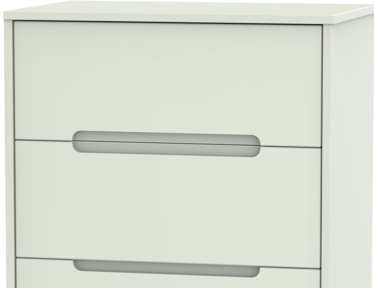 Monaco Cashmere Matt 3 Drawer Bedside Cabinet