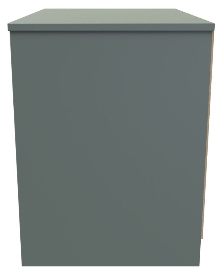 Nashville Green 2 Drawer Midi Bedside Cabinet