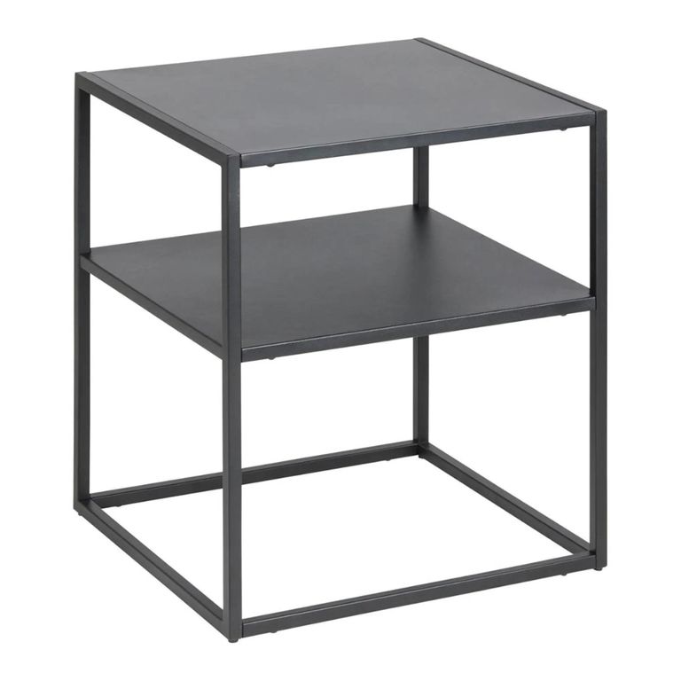Newton Bedside Table - Black Metal
