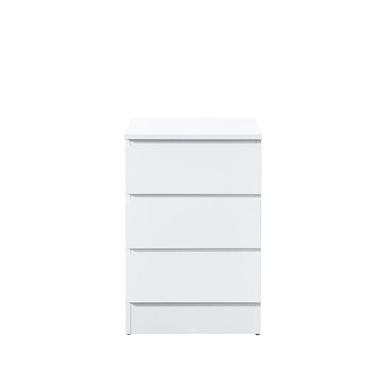 Oslo Bedside Cabinet - 3 Drawer - White