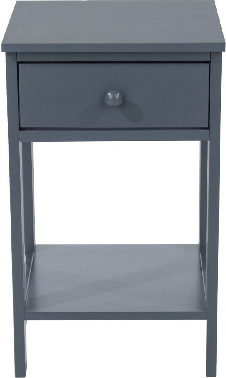 Options Blue 1 Drawer Bedside Cabinet