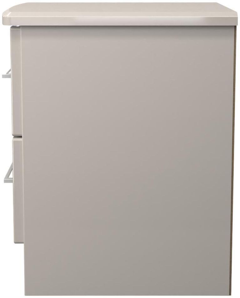 Paris Cashmere 2 Drawer Bedside Cabinet