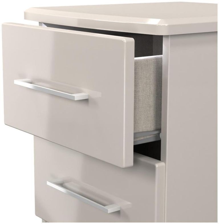 Paris Cashmere 2 Drawer Bedside Cabinet