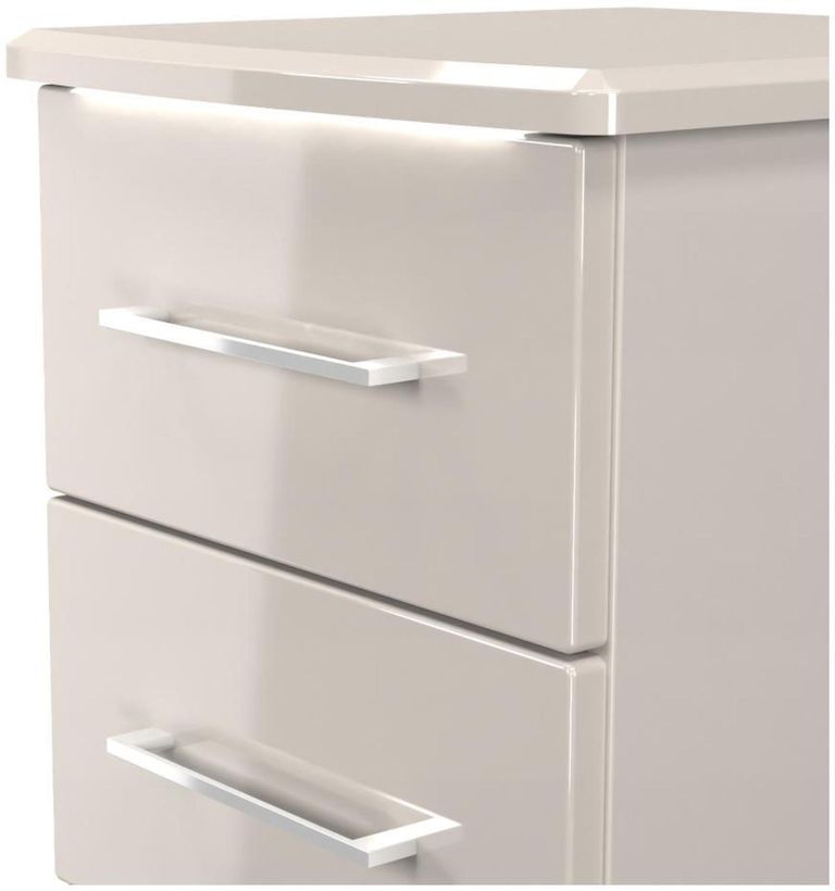 Paris Cashmere 3 Drawer Bedside Cabinet