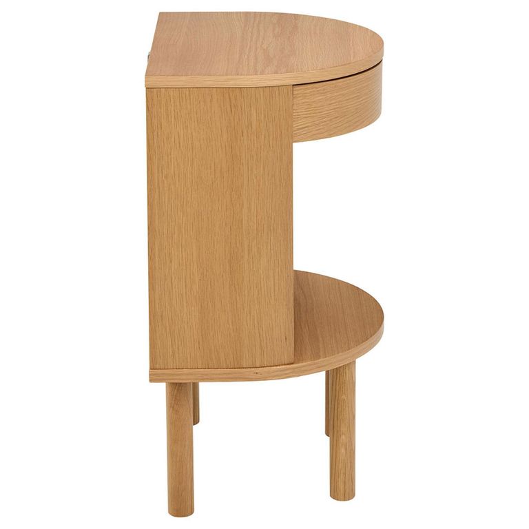 Paron Bedside Table - 1 Drawer - Oak