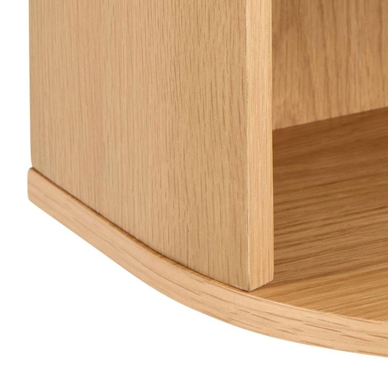 Paron Bedside Table - 1 Drawer - Oak - Wall Mounted - Floating