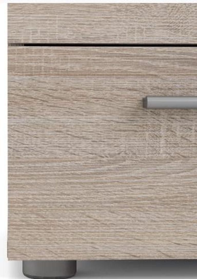 Pepe Truffle Oak Effect 2 Drawer Bedside Cabinet