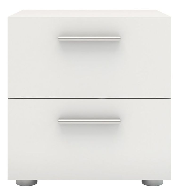 Pepe White 2 Drawer Bedside Cabinet
