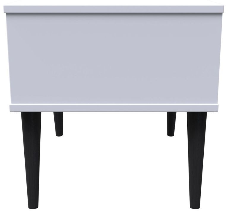 Pixel White 1 Drawer Bedside Table