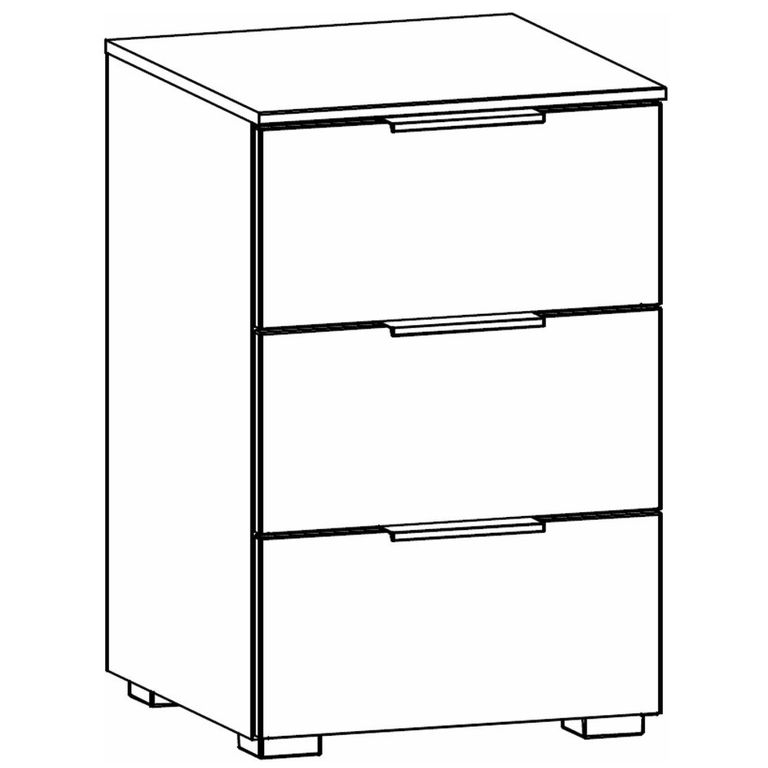 Rauch Alabama 3 Drawer Bedside Cabinet - Sonoma Oak