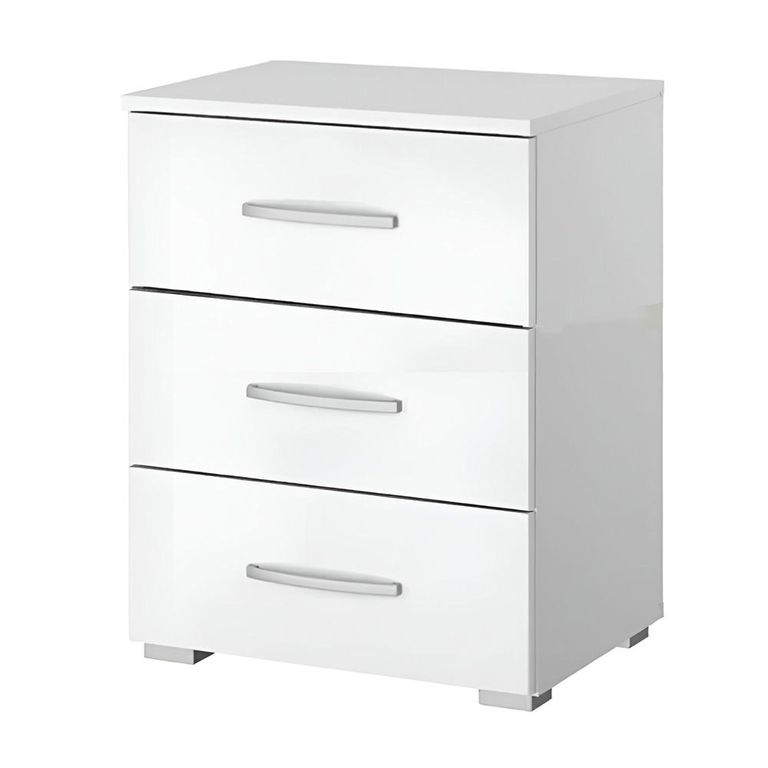 Rauch Alegro 3 Drawer Bedside Cabinet - Alpine White