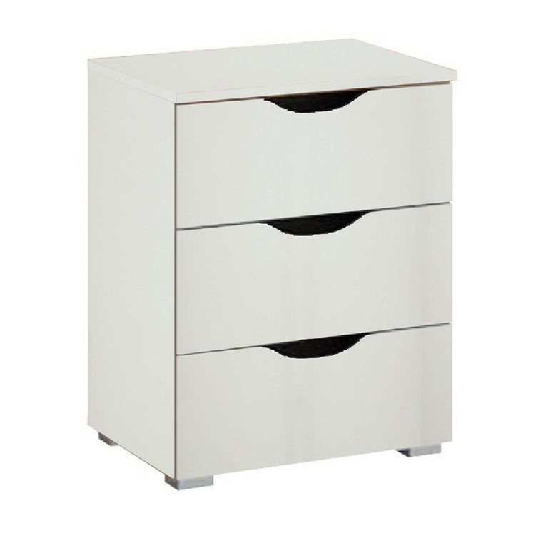 Rauch Arnstein 3 Drawer Bedside Cabinet - Alpine White