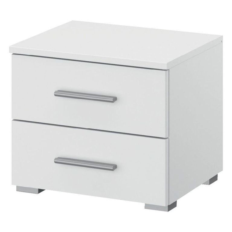Rauch Base 2 Drawer Bedside Cabinet - Alpine White
