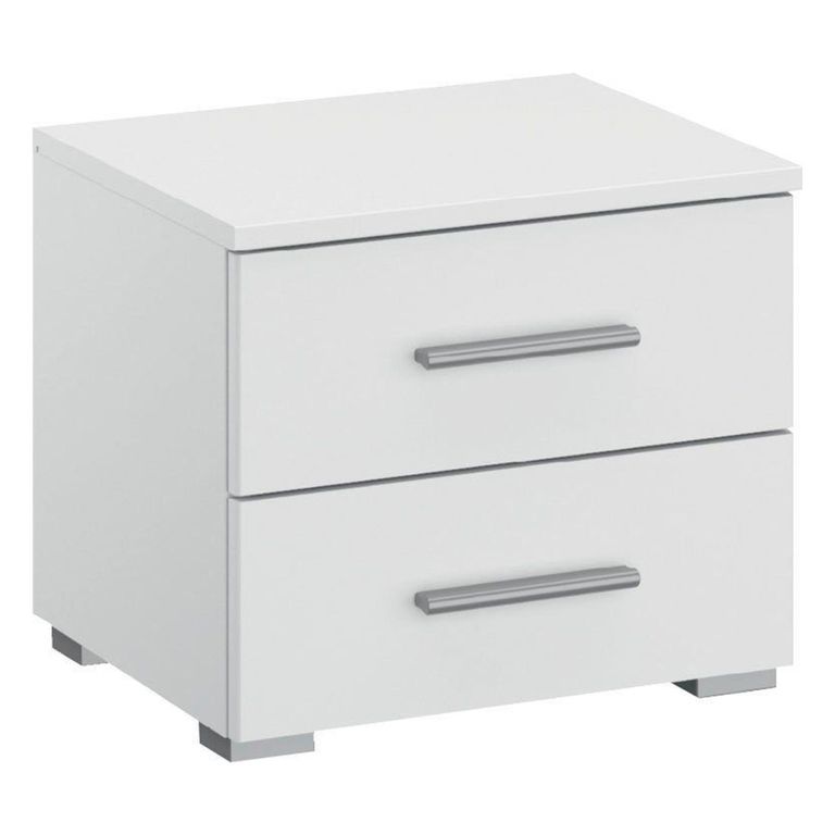 Rauch Base 2 Drawer Bedside Cabinet - Alpine White