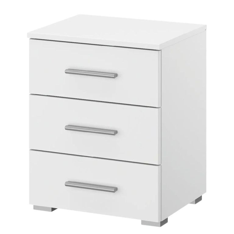 Rauch Base 3 Drawer Bedside Cabinet - Alpine White