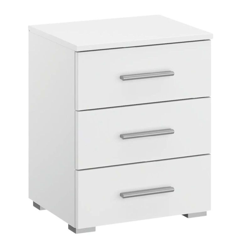 Rauch Base 3 Drawer Bedside Cabinet - Alpine White