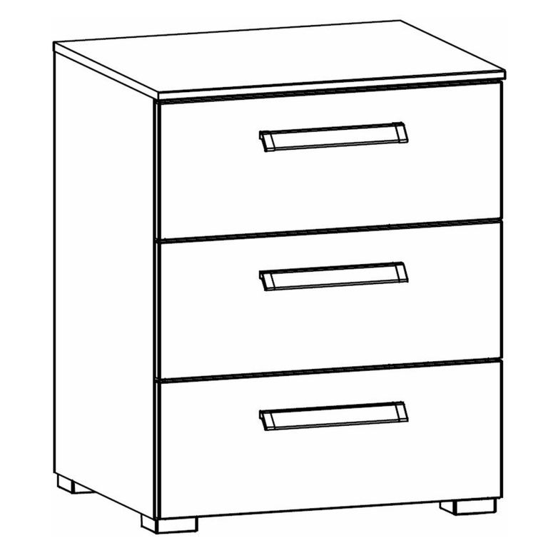 Rauch Evelyn 2 Drawer Bedside Cabinet - Alpine White