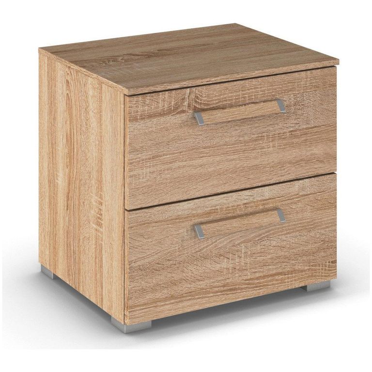 Rauch Evelyn 2 Drawer Bedside Cabinet - Sonoma Oak