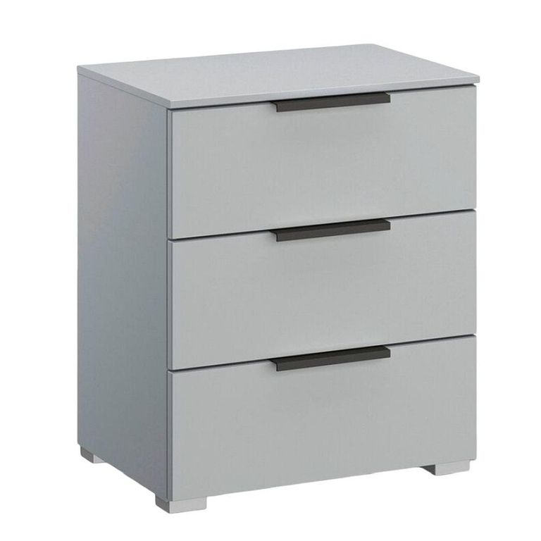 Rauch Skat Meridian 3 Drawer Bedside Cabinet - Silk Grey
