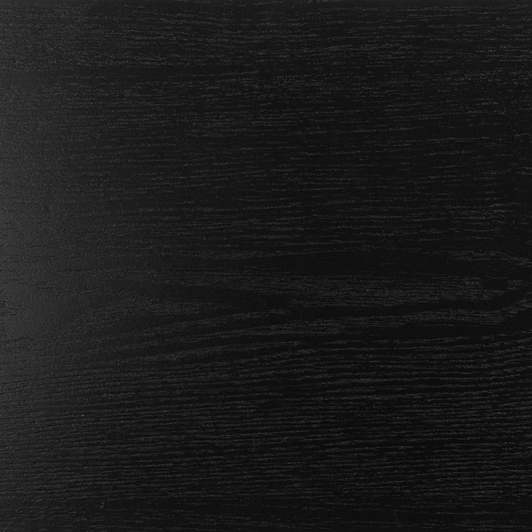 Seaford Bedside Table - 1 Drawer - Black Melamine and Metal