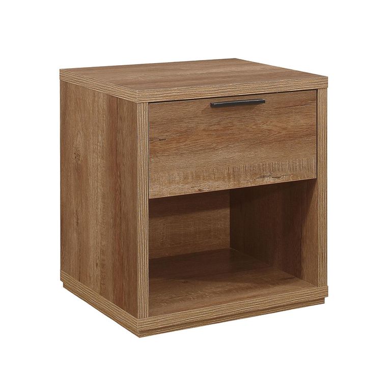 Stockwell Bedside Cabinet - 1 Drawer - Rustic Oak