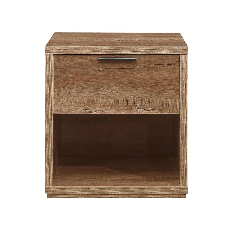 Stockwell Bedside Cabinet - 1 Drawer - Rustic Oak
