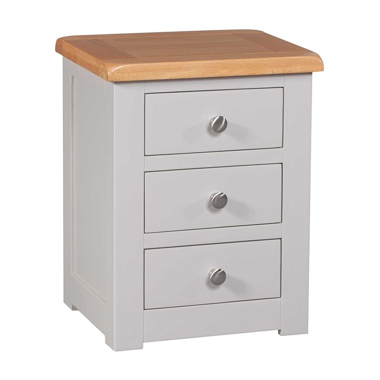 Diamond Painted Bedside Cabinet - 3 Drawer