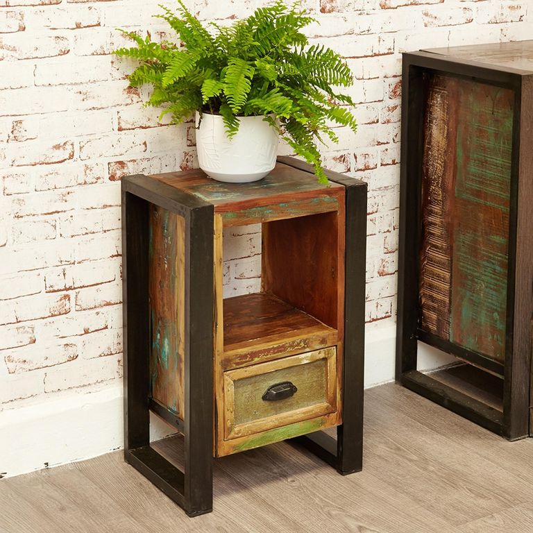 Urban Chic Reclaimed Bedside Table