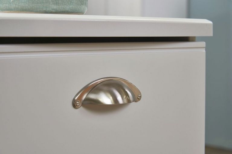 Victoria Grey 2 Drawer Bedside Cabinet