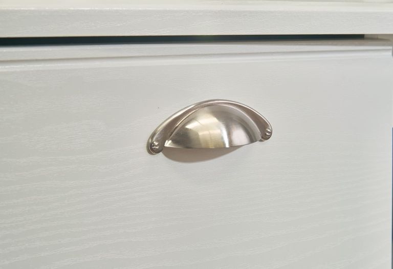 Victoria White 3 Drawer Bedside Cabinet