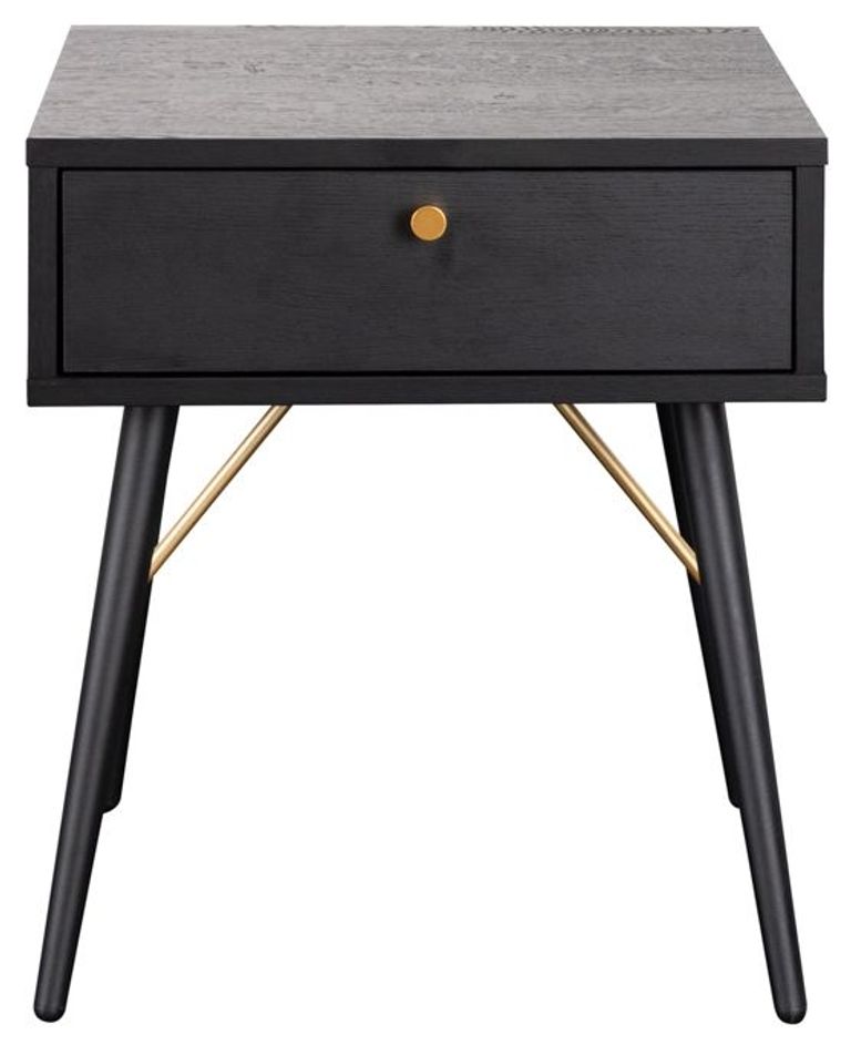 Barcelona Bedside Table - Black
