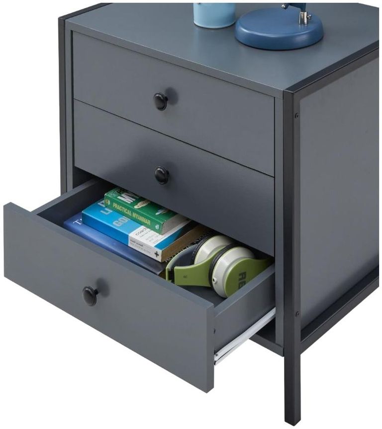 Warren 3 Drawer Bedside Cabinet - Variant Available