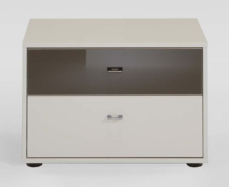 Tokio Bedside Cabinet - 2 Drawer - Alpine White - Variation Available