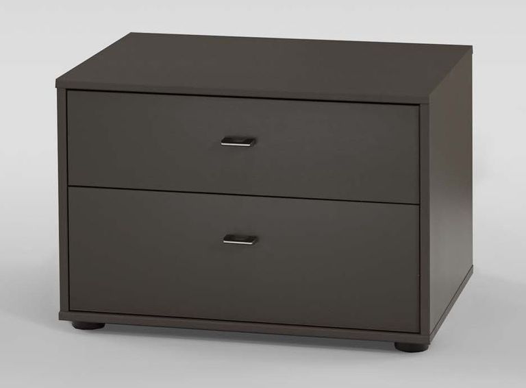 Tokio Bedside Cabinet - 2 Drawer - Carcase Color Front - Variation Available