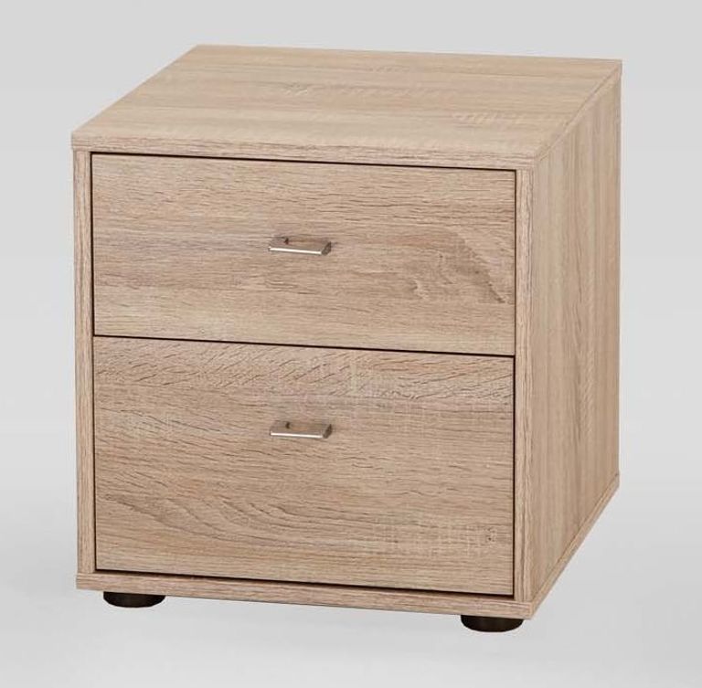 Tokio Bedside Cabinet - 2 Drawer - Carcase Color Front - Variation Available