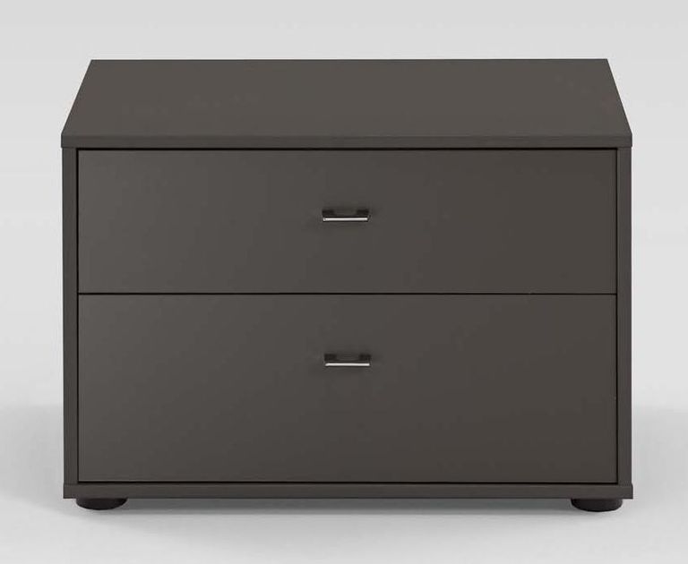 Tokio Bedside Cabinet - 2 Drawer - Carcase Color Front - Variation Available