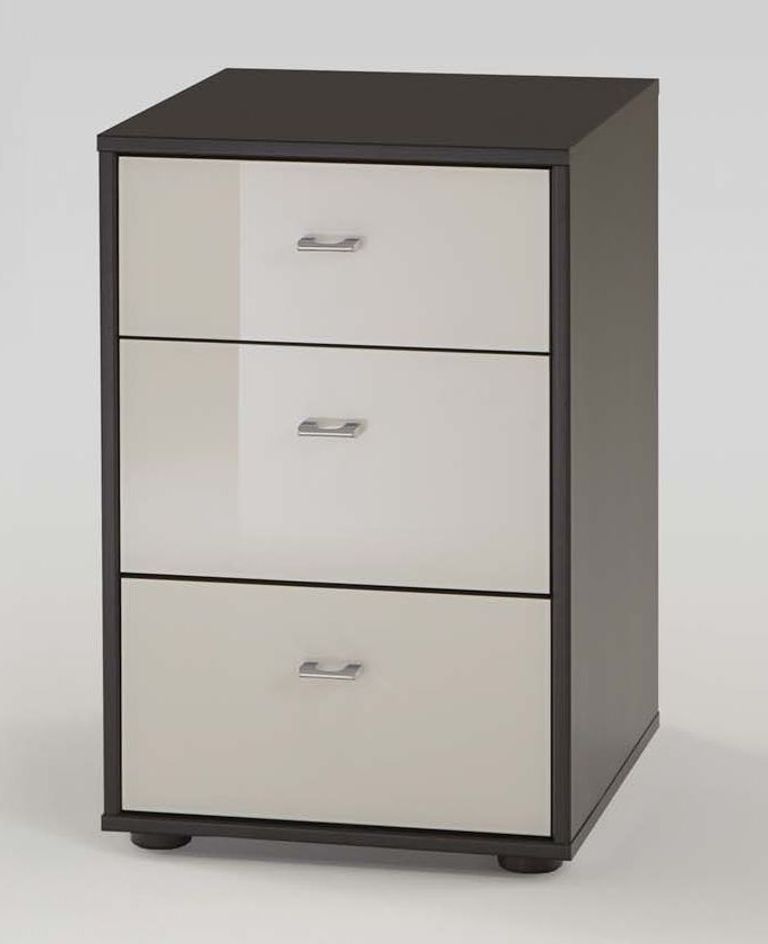 Tokio Bedside Cabinet - 3 Drawer - Variation Available