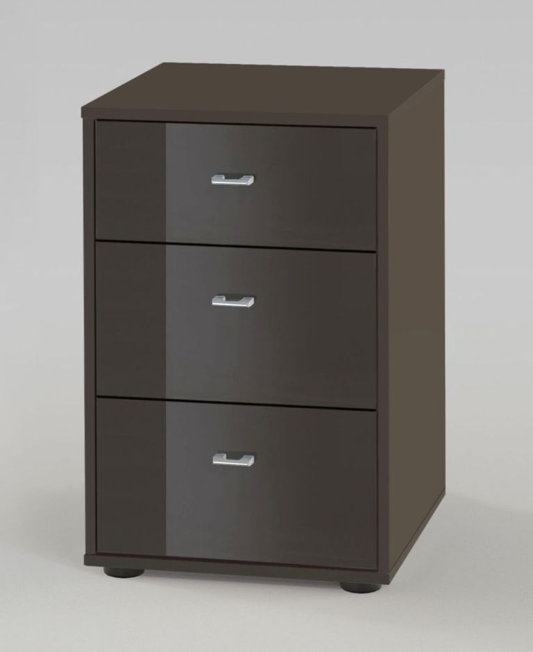 Tokio Bedside Cabinet - 3 Drawer - Variation Available