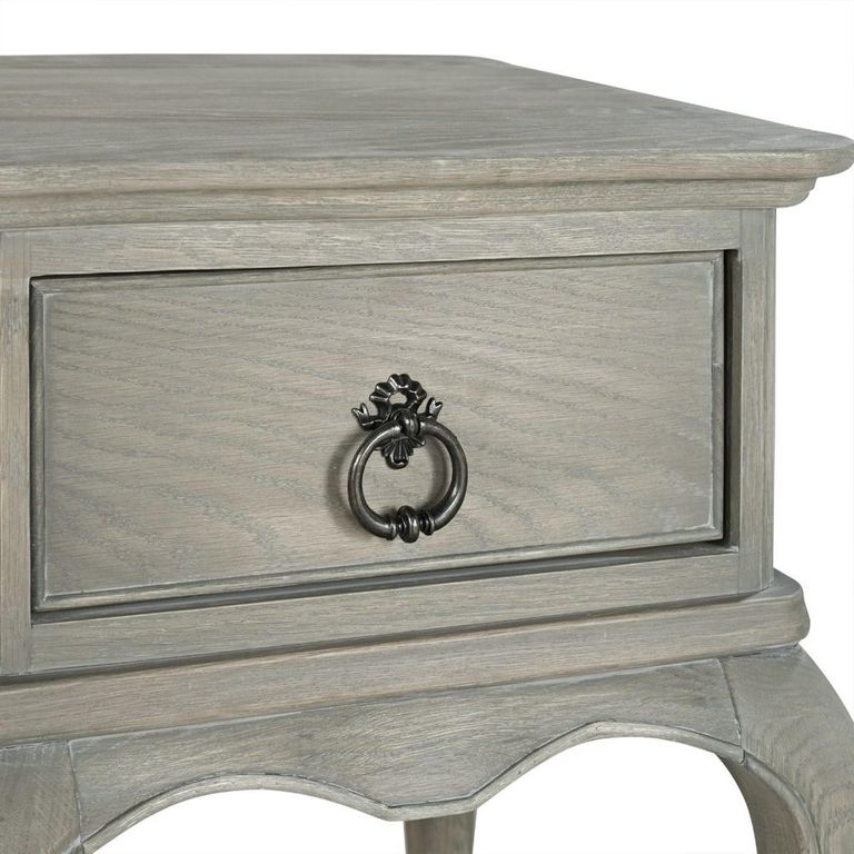 Camille Bedside Table - 1 Drawer - Grey Oak