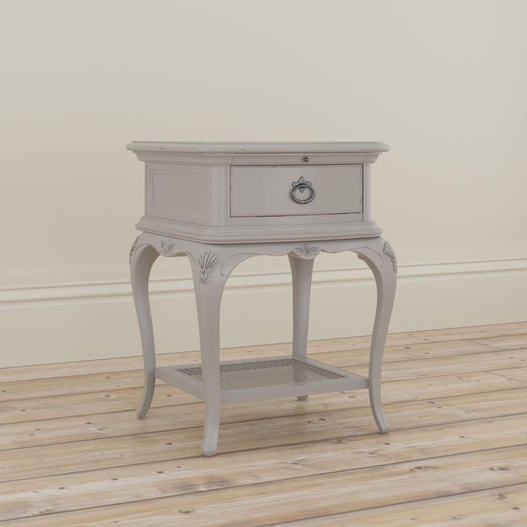 Etienne Bedside Table - 1 Drawer - Grey