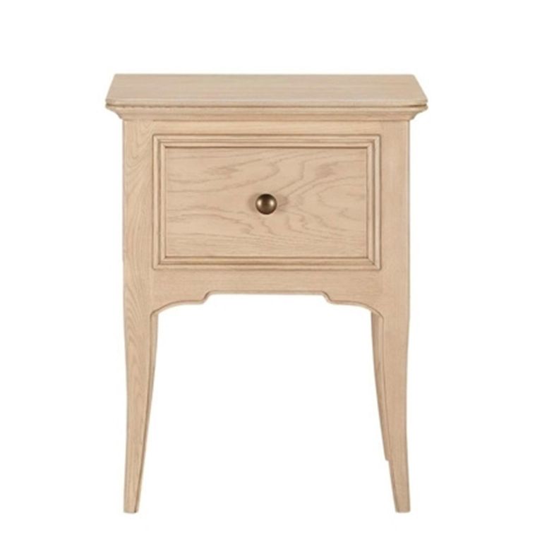 Toulon Bedside Table - 1 Drawer - Oak