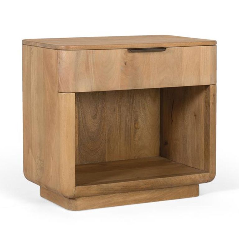 Wrenley Bedside Cabinet - 1 Drawer - Natural - Mango Wood