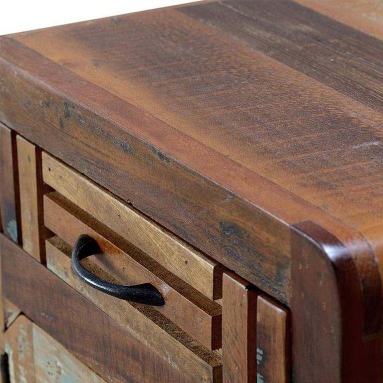 Zangird Bedside Cabinet - 1 Door - Recycled Wood