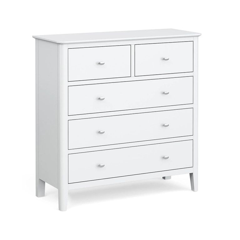 Hampstead Chest of Drawers - 2+3 Drawer - White