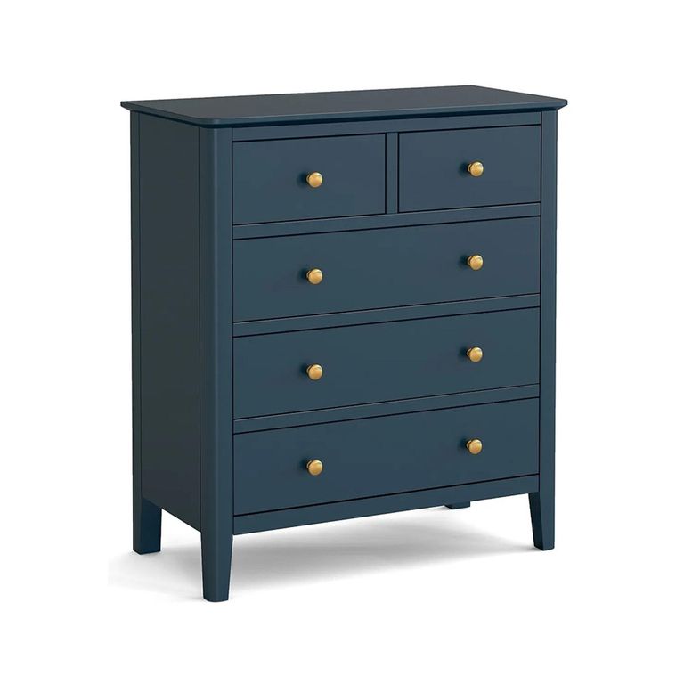 Harrogate Chest of Drawers - 2+3 Drawer - Blue