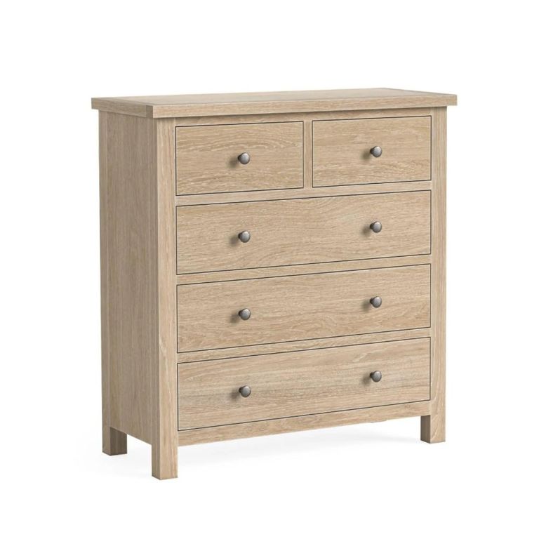 Modern Country Oak - Chest of Drawers - 2+3 Drawer