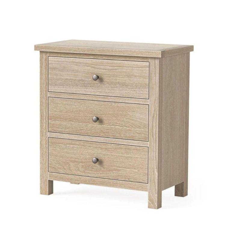 Modern Country Oak - Chest of Drawers - 3 Drawer